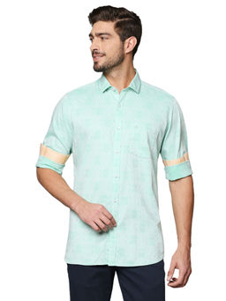 Raymond - Medium Green Casual Shirt