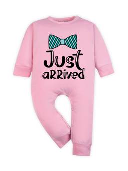 Arvesa - Pink Just Arrived Printed Romper (0-3 Months)