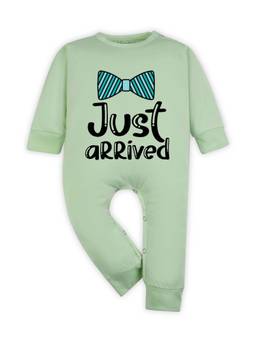 Arvesa - Green Just Arrived Printed Romper (0-3 Months)