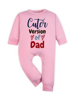 Arvesa - Pink Cuter Version Of Dad Typography Romper