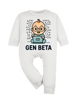 Arvesa - White Gen Beta Printed Romper
