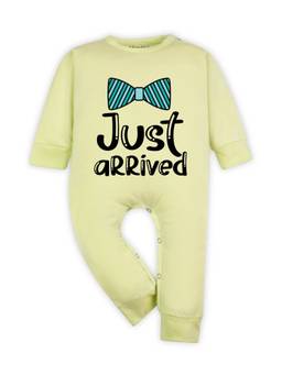 Arvesa - Yellow Just Arrived Printed Romper (0-3 Months)