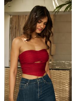 IT GIRL - Red Spiced Crop Top