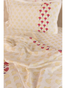 ADYA - Mulberry Marigold Cotton Dohar