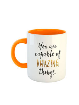 ARTBUG - Orange You Are Capable Of Amazing Things Printed Ceramic Coffee Mug