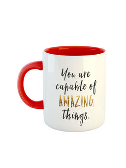ARTBUG - Red You Are Capable Of Amazing Things Printed Ceramic Coffee Mug
