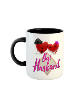 ARTBUG - Black Best Husband Printed Ceramic Coffee Mug