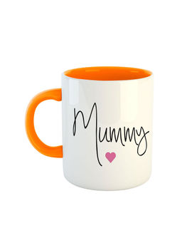 ARTBUG - Orange Best Mummy Printed Ceramic Coffee Mug Best Gift For Mothers Day