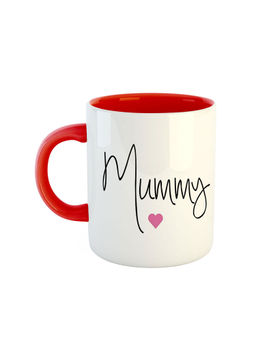 ARTBUG - Red Best Mummy Printed Ceramic Coffee Mug Best Gift For Mothers Day