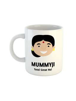 ARTBUG - White Mummyji Tussi Great Ho Printed Ceramic Coffee Mug