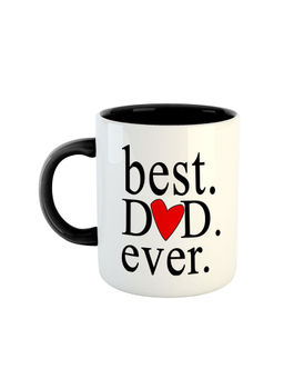 ARTBUG - Black The Best Dad Ever Printed Ceramic Coffee Mug