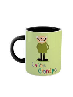 ARTBUG - Black I Love You Grandpa Quote Cute Granddad Printed Ceramic Coffee Mug