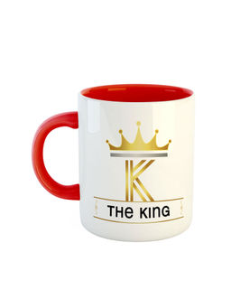ARTBUG - Red The King Printed Ceramic Coffee Mug