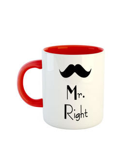 ARTBUG - Red Mr Right Printed Ceramic Coffee Mug