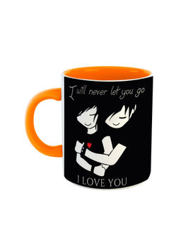 ARTBUG - Orange I Will Never Let You Go I Love You Printed Coffee Mug