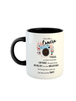 ARTBUG - Black Life Is Like A Camera Ceramic Coffee Mug
