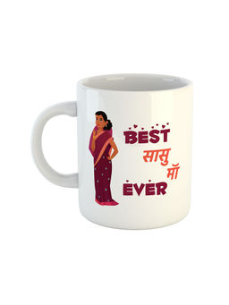 ARTBUG - White Best Sasu Maa Ever Printed Ceramic Coffee Mug