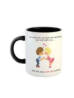 ARTBUG - Black I'M A Big Mess, And Thats The Last Thing You Need Right Now Printed Ceramic Coffee Mug