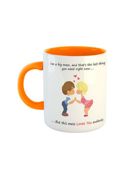 ARTBUG - Orange I'M A Big Mess, And Thats The Last Thing You Need Right Now Printed Ceramic Coffee Mug