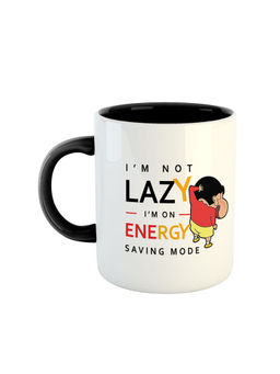 ARTBUG - Black I'M Not Lazy I'M On Energy Saving Mode Printed Ceramic Coffee Mug