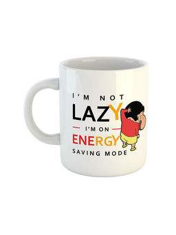 ARTBUG - White I'M Not Lazy I'M On Energy Saving Mode Printed Ceramic Coffee Mug