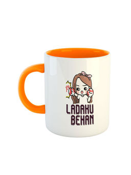 ARTBUG - Orange Ladaku Behan Printed Ceramic Coffee Mug