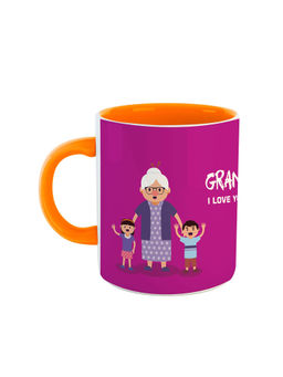 ARTBUG - Orange Grandma I Love You Printed Ceramic Coffee Mug