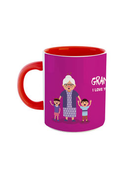 ARTBUG - Red Grandma I Love You Printed Ceramic Coffee Mug