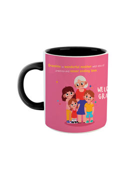 ARTBUG - Black We Love You Grandma Printed Ceramic Coffee Mug