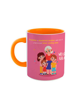 ARTBUG - Orange We Love You Grandma Printed Ceramic Coffee Mug