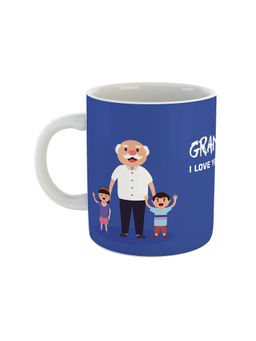 ARTBUG - White Grandpa I Love You Printed Ceramic Coffee Mug