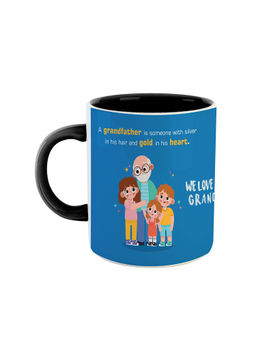 ARTBUG - Black We Love You Grandpa Printed Coffee Mug