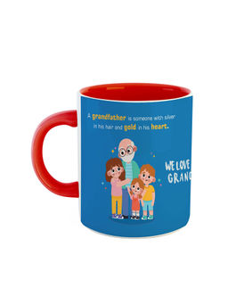 ARTBUG - Red We Love You Grandpa Printed Coffee Mug