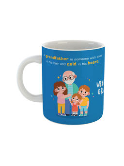 ARTBUG - White We Love You Grandpa Printed Coffee Mug