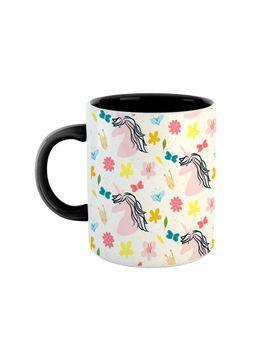ARTBUG - Black Unicorn Graphic Printed Ceramic Coffee Mug