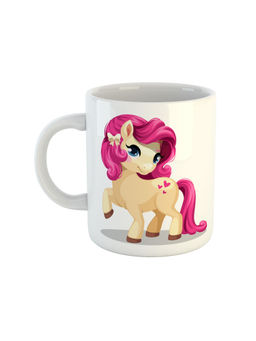 ARTBUG - White Unicorn Lover Printed Coffee Mug