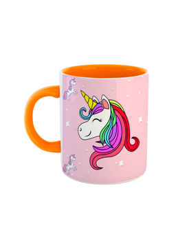 ARTBUG - Orange Unicorns Printed Coffee Mug