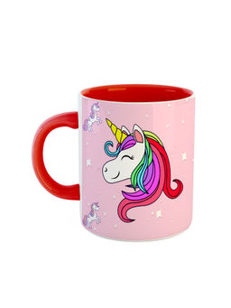 ARTBUG - Red Unicorns Printed Coffee Mug