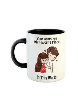 ARTBUG - Black Your Arms Are My Favourite Place In This World Ceramic Coffee Mug