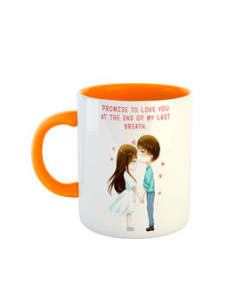 ARTBUG - Orange Promise To Love You At The End Of My Last Breath Coffee Mug
