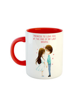 ARTBUG - Red Promise To Love You At The End Of My Last Breath Coffee Mug