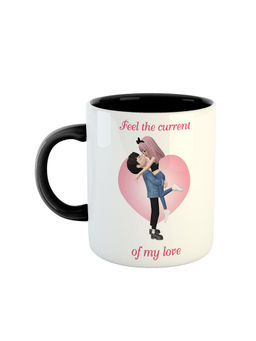 ARTBUG - Black Feel The Current Of My Love Ceramic Coffee Mug