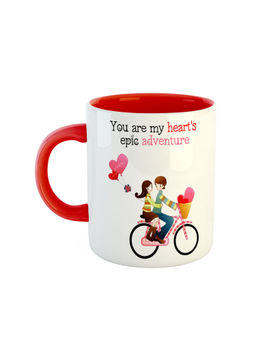 ARTBUG - Red You Are My Hearts Epic Adventure Ceramic Coffee Mug