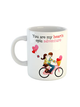 ARTBUG - White You Are My Hearts Epic Adventure Ceramic Coffee Mug
