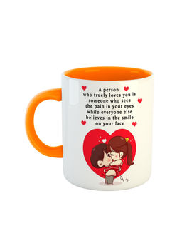 ARTBUG - Orange I Love You Ceramic Coffee Mug