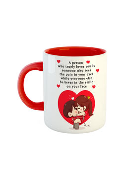 ARTBUG - Red I Love You Ceramic Coffee Mug