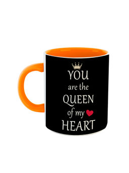 ARTBUG - Orange You Are The Queen Of My Heart Ceramic Coffee Mug