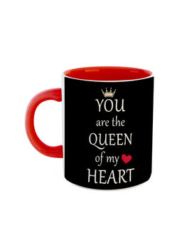 ARTBUG - Red You Are The Queen Of My Heart Ceramic Coffee Mug