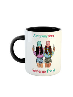 ARTBUG - Black Always My Sister Forever My Friend Coffee Mug
