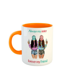 ARTBUG - Orange Always My Sister Forever My Friend Coffee Mug